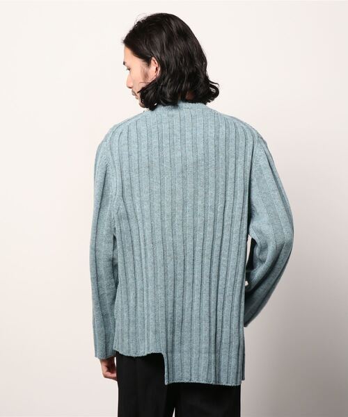 ROBES&CONFECTIONS（ローブスコンフェクションズ）の「ROBES&CONFECTIONS/ローブスアンドコンフェクションズ/スーパーカムバックラムウールマルチリブニット（ニット/セーター・メンズ・ブルー/レンガ・3）」の3枚目の写真
