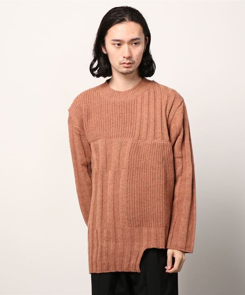 ROBES&CONFECTIONS（ローブスコンフェクションズ）の「ROBES&CONFECTIONS/ローブスアンドコンフェクションズ/スーパーカムバックラムウールマルチリブニット（ニット/セーター・メンズ・ブルー/レンガ・3）」の5枚目の写真