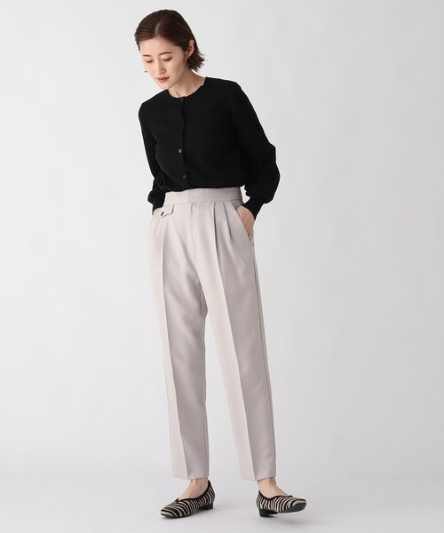 AG by aquagirl（エージーバイアクアガール）の「◆天竺クルーネックカーディガン【WEB限定サイズ】（カーディガン/ボレロ・レディース・ライトグレー/ブルー/ブラック/ブラウン系・40/38/36）」の14枚目の写真