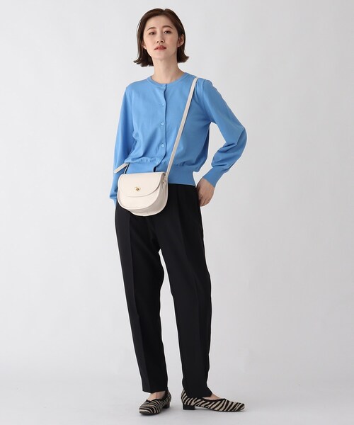 AG by aquagirl（エージーバイアクアガール）の「◆天竺クルーネックカーディガン【WEB限定サイズ】（カーディガン/ボレロ・レディース・ライトグレー/ブルー/ブラック/ブラウン系・40/38/36）」の9枚目の写真