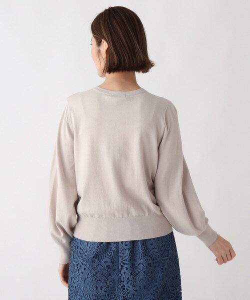 AG by aquagirl（エージーバイアクアガール）の「◆天竺クルーネックカーディガン【WEB限定サイズ】（カーディガン/ボレロ・レディース・ライトグレー/ブルー/ブラック/ブラウン系・40/38/36）」の7枚目の写真