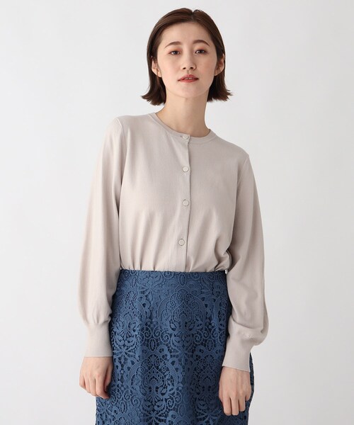 AG by aquagirl（エージーバイアクアガール）の「◆天竺クルーネックカーディガン【WEB限定サイズ】（カーディガン/ボレロ・レディース・ライトグレー/ブルー/ブラック/ブラウン系・40/38/36）」の19枚目の写真