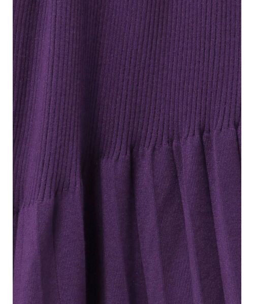 ELENDEEK（エレンディーク）の「リブ&プリーツニットスカート（スカート・レディース・ブラック/パープル/オフホワイト/ブルー・FREE）」の18枚目の写真