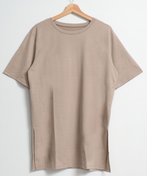 Felt-Maglietta(フェルトマリエッタ)の「サイドスリットルーズカットソー半袖(Tシャツ/カットソー・レディース・ブラック/ダークグレー/モカ/グリーン/ホワイト/ネイビー・FREE/X-LARGE/XX-LARGE)」の22枚目の写真