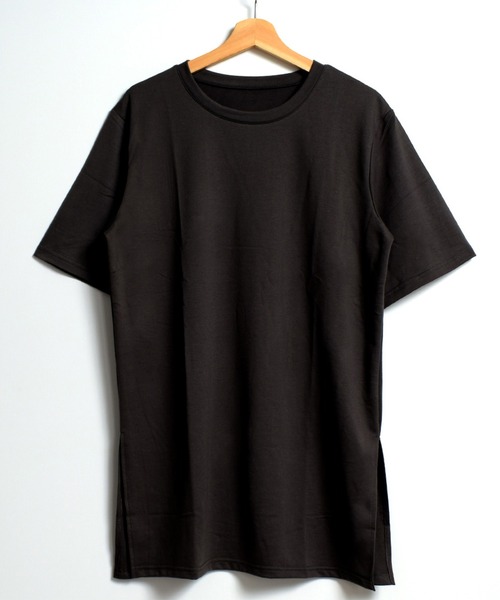 Felt-Maglietta(フェルトマリエッタ)の「サイドスリットルーズカットソー半袖(Tシャツ/カットソー・レディース・ブラック/ダークグレー/モカ/グリーン/ホワイト/ネイビー・FREE/X-LARGE/XX-LARGE)」の18枚目の写真