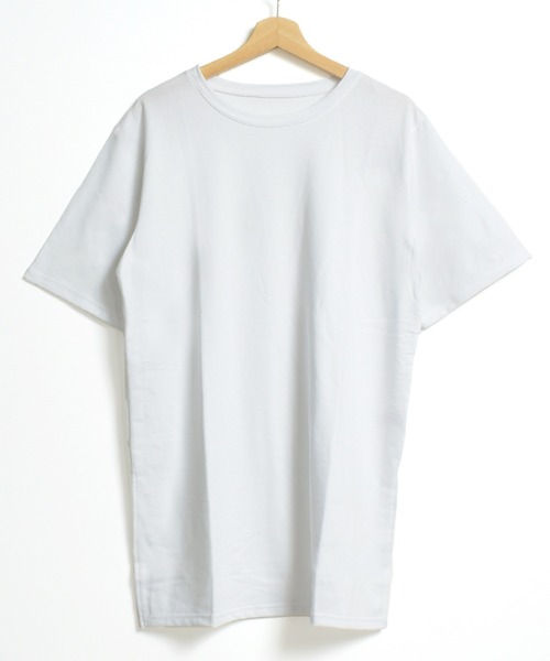Felt-Maglietta(フェルトマリエッタ)の「サイドスリットルーズカットソー半袖(Tシャツ/カットソー・レディース・ブラック/ダークグレー/モカ/グリーン/ホワイト/ネイビー・FREE/X-LARGE/XX-LARGE)」の17枚目の写真