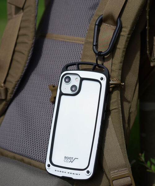 ROOT CO.（ルート）の「ROOT CO. / GRAVITY Shock Resist Case Elk. for iPhone13（スマホケース/カバー・メンズ・カーキ/ホワイト/ブラック・ONE SIZE）」の2枚目の写真