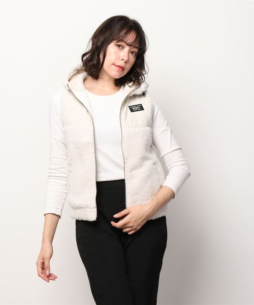ROXY(ロキシー)の「ロキシー ROXY YOUR HAND VEST(ベスト・レディース・ブラック/ベージュ/ホワイト・XL/M/S/L)」の1枚目の写真