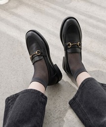 AAA+Feminine 軽量 マニッシュビットローファー