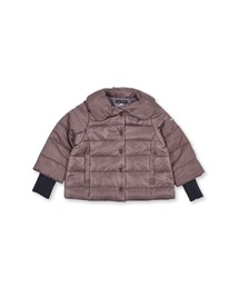 BeBe/【撥水加工】重ね着風リブ袖中綿ショートジャケット(100~150cm)