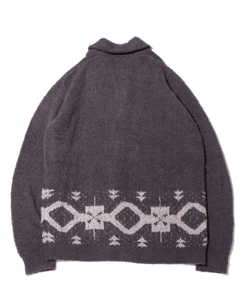 UGG(アグ)の「UGG@mos グラフィック インターシャ カーディガン / アグ グラフィック インターシャ カーディガン(カーディガン/ボレロ・レディース・ブラウン/グレー・M/L)」の13枚目の写真