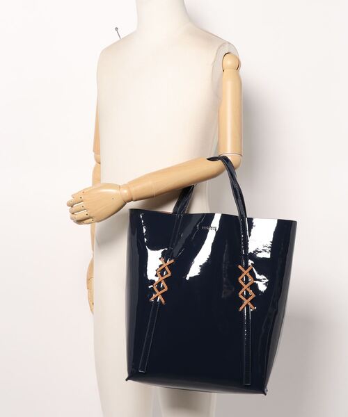 PROTCOL（プロトコル）の「PROTCOL /  PVC Bag / ピーブイシーバッグ（トートバッグ・レディース・ネイビー・FREE）」の4枚目の写真