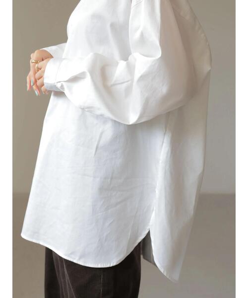 AMERICAN HOLIC（アメリカンホリック）の「ハイネック衿フリルブラウス（シャツ/ブラウス・レディース・ブラック/オフホワイト/サックスブルー/ストライプ・M/L）」の13枚目の写真