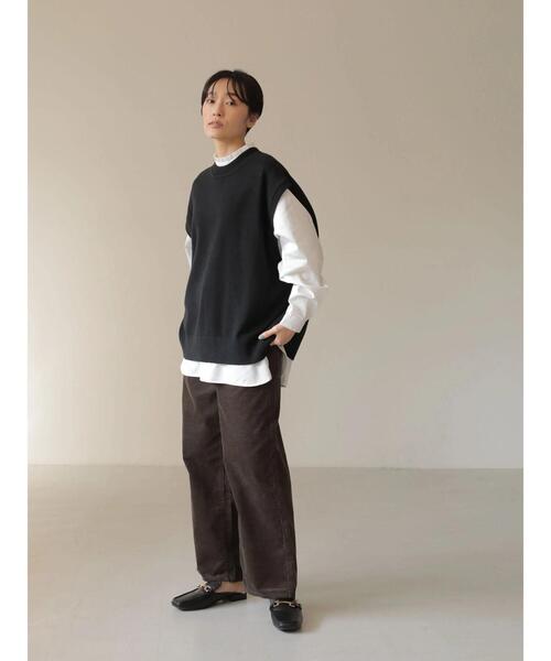 AMERICAN HOLIC（アメリカンホリック）の「ハイネック衿フリルブラウス（シャツ/ブラウス・レディース・ブラック/オフホワイト/サックスブルー/ストライプ・M/L）」の15枚目の写真