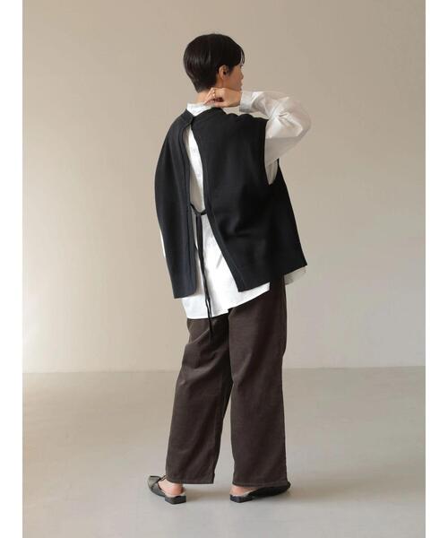 AMERICAN HOLIC（アメリカンホリック）の「ハイネック衿フリルブラウス（シャツ/ブラウス・レディース・ブラック/オフホワイト/サックスブルー/ストライプ・M/L）」の17枚目の写真