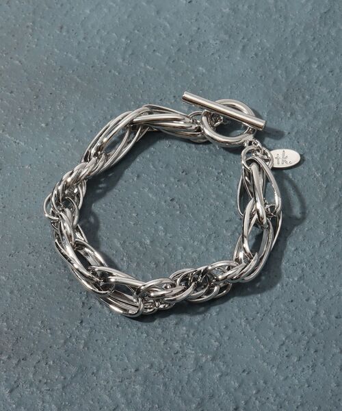 tk.TAKEO KIKUCHI（ティーケータケオキクチ）の「◆JARAJARAブレスレットRICH（ブレスレット・メンズ・シルバー/ゴールド・00）」の2枚目の写真