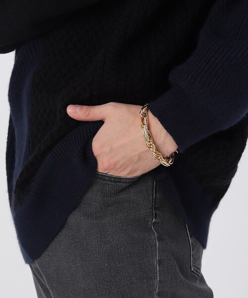 tk.TAKEO KIKUCHI（ティーケータケオキクチ）の「◆JARAJARAブレスレットRICH（ブレスレット・メンズ・シルバー/ゴールド・00）」の8枚目の写真