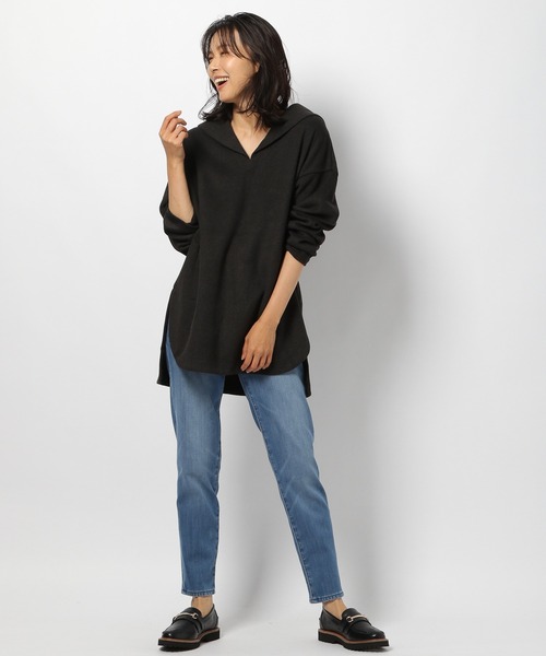 BARNYARDSTORM（バンヤードストーム）の「BARNYARDSTORM / 裏起毛デニムパンツ（デニムパンツ・レディース・オフホワイト/グレー/インディゴブルー・00/0/1/2）」の10枚目の写真