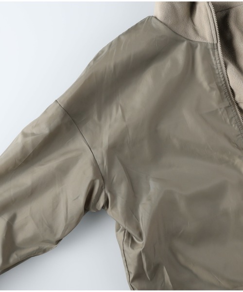 BACK NUMBER（バックナンバー）の「【BACK NUMBER】フリースジャケット（その他アウター・メンズ・ベージュ/ネイビー/オフホワイト/オリーブ/ブルー/ブラック×グレー・M/L/XL）」の14枚目の写真