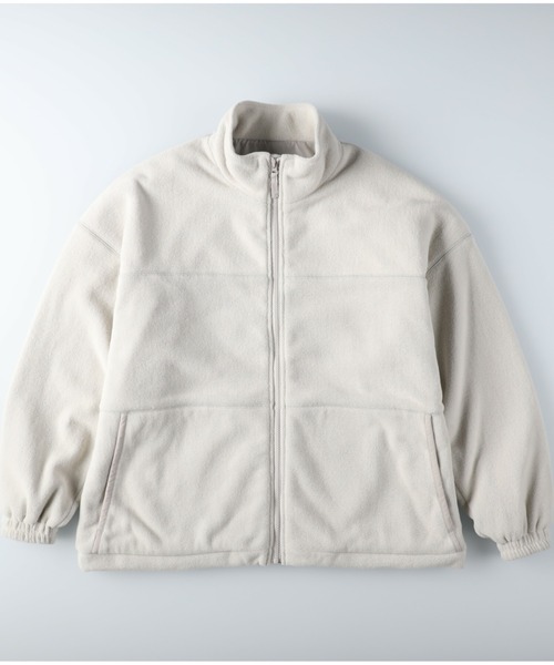 BACK NUMBER（バックナンバー）の「【BACK NUMBER】フリースジャケット（その他アウター・メンズ・ベージュ/ネイビー/オフホワイト/オリーブ/ブルー/ブラック×グレー・M/L/XL）」の22枚目の写真