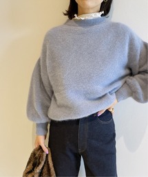 IENA LA BOUCLE Raccoon/Nyファーニットプルオーバー◆