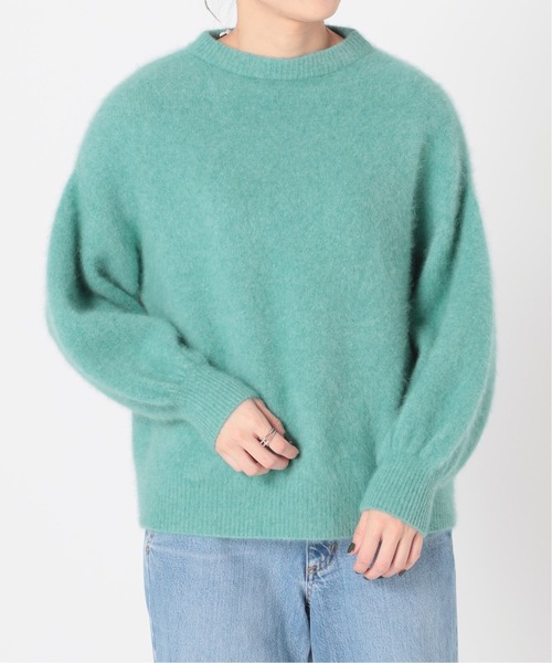IENA LA BOUCLE Raccoon/Nyファーニットプルオーバー◇（ニット