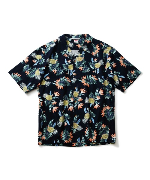 roial（ロイアル）の「SS SHIRT/ROIAL(ロイアル）半袖総柄シャツ（シャツ/ブラウス・メンズ・ネイビー/ホワイト系その他/ブルー系その他/ホワイト系その他2/ブルー系その他2・MEDIUM/LARGE/X-LARGE）」の4枚目の写真