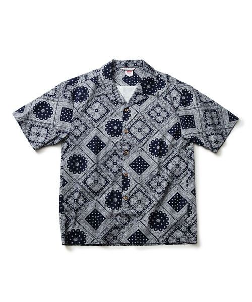 roial（ロイアル）の「SS SHIRT/ROIAL(ロイアル）半袖総柄シャツ（シャツ/ブラウス・メンズ・ネイビー/ホワイト系その他/ブルー系その他/ホワイト系その他2/ブルー系その他2・MEDIUM/LARGE/X-LARGE）」の5枚目の写真
