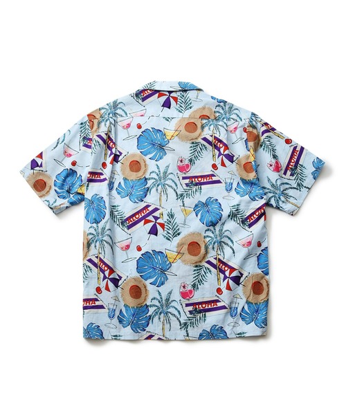 roial（ロイアル）の「SS SHIRT/ROIAL(ロイアル）半袖総柄シャツ（シャツ/ブラウス・メンズ・ネイビー/ホワイト系その他/ブルー系その他/ホワイト系その他2/ブルー系その他2・MEDIUM/LARGE/X-LARGE）」の9枚目の写真