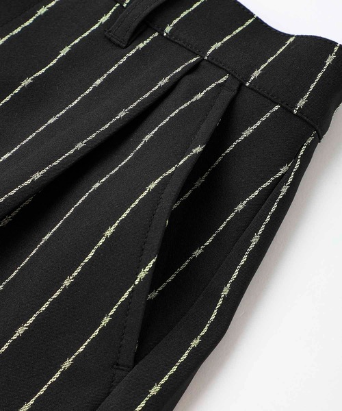 X-girl（エックスガール）の「BARBED WIRE PINSTRIPE PANTS（その他パンツ・レディース・ライトブルー/ブラック・S/M/XS）」の13枚目の写真