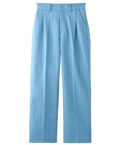 X-girl（エックスガール）の「BARBED WIRE PINSTRIPE PANTS（その他パンツ・レディース・ライトブルー/ブラック・S/M/XS）」の18枚目の写真