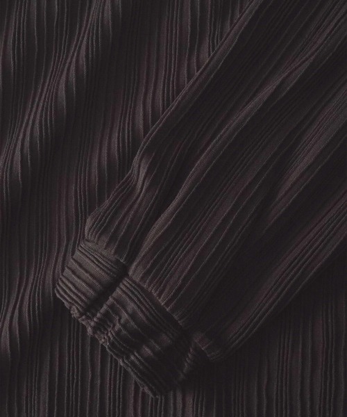 SHAREEF（シャリーフ）の「RIPPLE STRIPE HIGH-NECK L/S（Tシャツ/カットソー・メンズ・ブラック/ホワイト系その他/チャコール・1/2/3）」の15枚目の写真