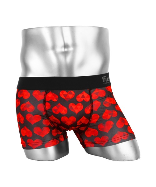 FICUS(フィークス)の「FICUS/フィークス ボクサーパンツ メンズ アンダーウェア 下着 ツルツル Heart Scale pattern ハート(ボクサーパンツ・メンズ・パープル系/レッド系/グリーン系・SMALL/MEDIUM/LARGE/X-LARGE)」の3枚目の写真