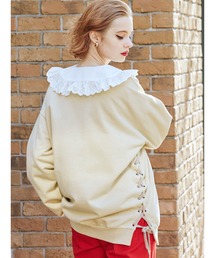 jouetie | 2WAYレースアッププルオーバー(スウェット)