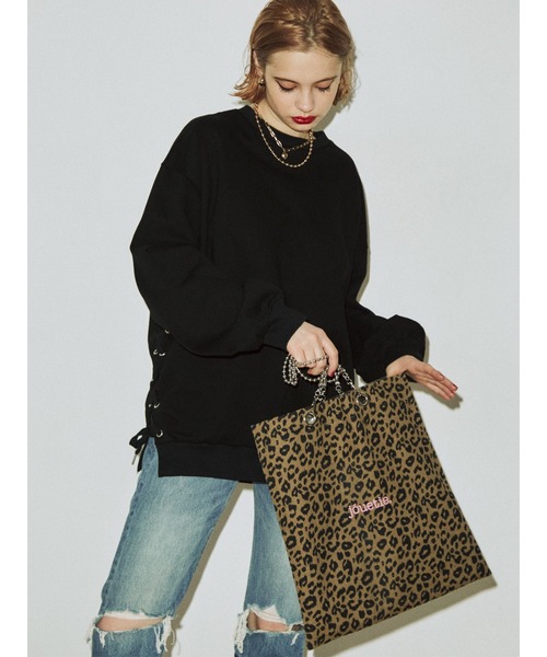 jouetie（ジュエティ）の「2WAYレースアッププルオーバー（スウェット・レディース・ブラック/レッド/ピンク/ブルー/アイボリー・MEDIUM）」の20枚目の写真