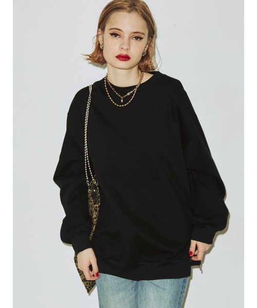 jouetie（ジュエティ）の「2WAYレースアッププルオーバー（スウェット・レディース・ブラック/レッド/ピンク/ブルー/アイボリー・MEDIUM）」の19枚目の写真