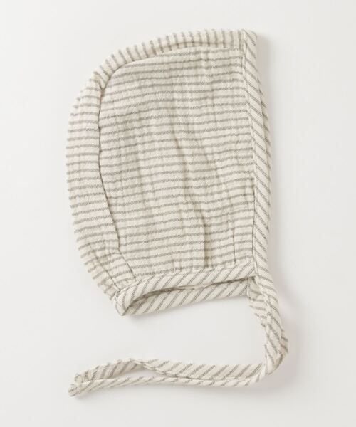 Quincy Mae（クインシーメイ）の「BABY BONNET（ハット・キッズ・イエロー/オフホワイト/オリーブ/チョコ・6-12M/12-24M）」の5枚目の写真