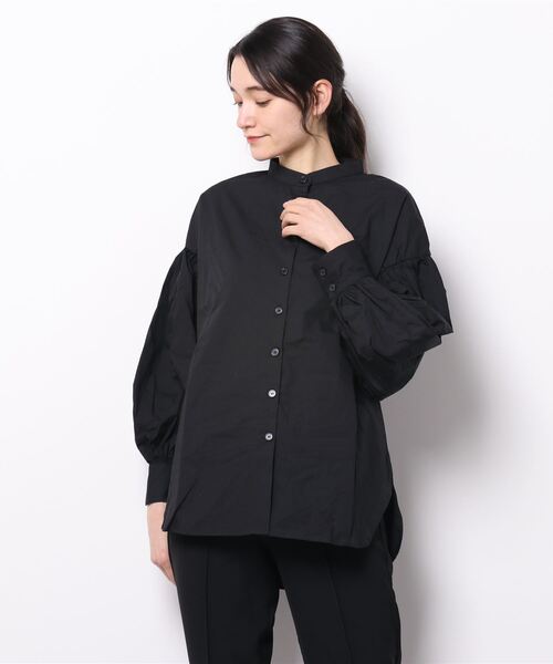 STYLEBLOCK（スタイルブロック）の「ブロードボリュームスリーブブラウス（シャツ/ブラウス・レディース・ホワイト/ブルー/ブラック/ホワイト系その他/ピンク・M）」の3枚目の写真