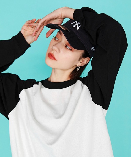 WEGO（ウィゴー）の「WEGO/ラグランBIGロンT（Tシャツ/カットソー・メンズ・オレンジ/ブラック/ダークグリーン/グリーン/パープル/ブラック系その他・MEDIUM/LARGE）」の9枚目の写真