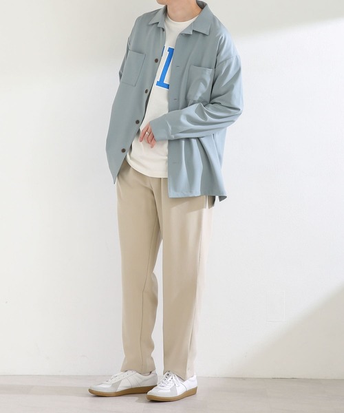 SENSE OF PLACE by URBAN RESEARCH(センスオブプレイスバイアーバンリサーチ)の「『セットアップ対応』 カラールーズオープンカラーシャツ(シャツ/ブラウス・メンズ・ブラック/チャコールグレー/ライトベージュ/ライトブルー/ネイビー/ホワイト/ブルー/ライトカーキ・MEDIUM/LARGE)」の13枚目の写真