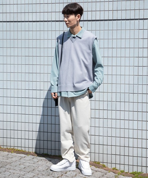 SENSE OF PLACE by URBAN RESEARCH(センスオブプレイスバイアーバンリサーチ)の「『セットアップ対応』 カラールーズオープンカラーシャツ(シャツ/ブラウス・メンズ・ブラック/チャコールグレー/ライトベージュ/ライトブルー/ネイビー/ホワイト/ブルー/ライトカーキ・MEDIUM/LARGE)」の16枚目の写真