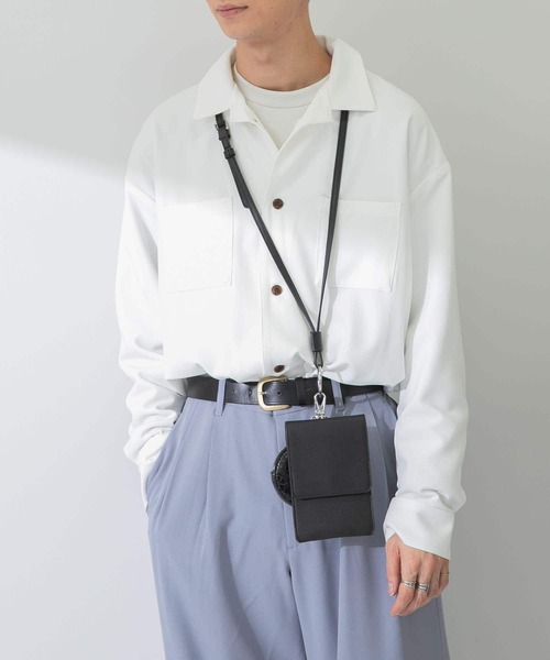 SENSE OF PLACE by URBAN RESEARCH(センスオブプレイスバイアーバンリサーチ)の「『セットアップ対応』 カラールーズオープンカラーシャツ(シャツ/ブラウス・メンズ・ブラック/チャコールグレー/ライトベージュ/ライトブルー/ネイビー/ホワイト/ブルー/ライトカーキ・MEDIUM/LARGE)」の18枚目の写真