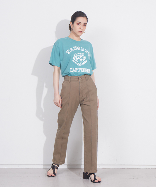 NOMINE（ノミネ）の「ピンタックデニムパンツ（デニムパンツ・レディース・ベージュ/インディゴブルー/アイボリー・X-SMALL/S/M）」の8枚目の写真