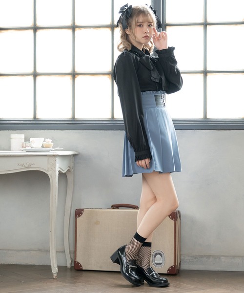 DearMyLove（ディアマイラブ）の「シルバージップローファー（ローファー・レディース・ブラック・22.5cm/23cm/23.5cm/24cm/24.5cm）」の2枚目の写真