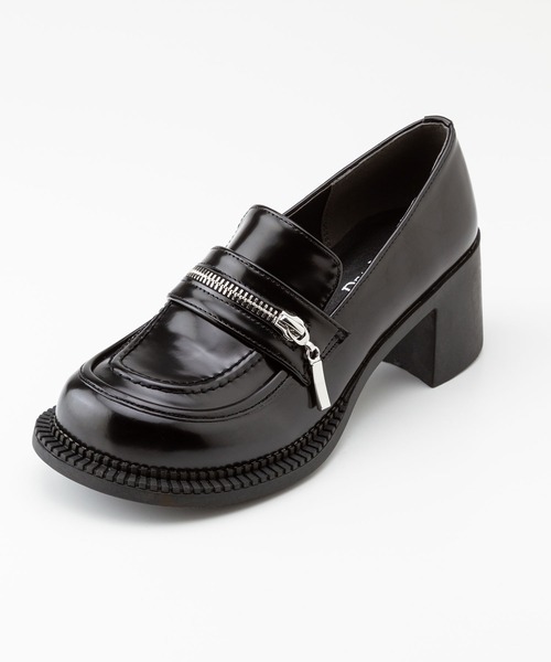 DearMyLove（ディアマイラブ）の「シルバージップローファー（ローファー・レディース・ブラック・22.5cm/23cm/23.5cm/24cm/24.5cm）」の7枚目の写真