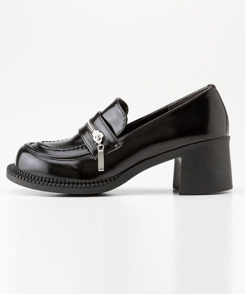 DearMyLove（ディアマイラブ）の「シルバージップローファー（ローファー・レディース・ブラック・22.5cm/23cm/23.5cm/24cm/24.5cm）」の9枚目の写真
