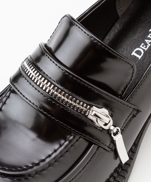 DearMyLove（ディアマイラブ）の「シルバージップローファー（ローファー・レディース・ブラック・22.5cm/23cm/23.5cm/24cm/24.5cm）」の10枚目の写真
