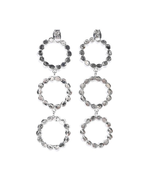 Narcissus（ナルシス）の「【Narcissus】3連ビジューピアス（ピアス（両耳用）・レディース・シルバー/ゴールド・FREE）」の7枚目の写真