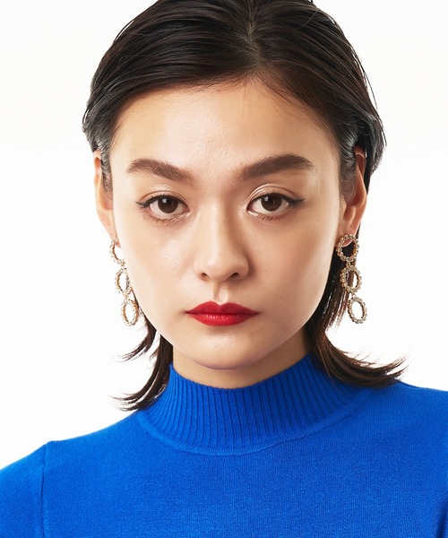 Narcissus（ナルシス）の「【Narcissus】3連ビジューピアス（ピアス（両耳用）・レディース・シルバー/ゴールド・FREE）」の8枚目の写真