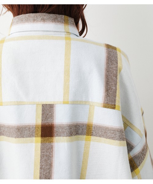 RODEO CROWNS WIDE BOWL（ロデオクラウンズワイドボウル）の「ビッグチェックCPOジャケット（シャツ/ブラウス・レディース・ホワイト系その他/ブルー系その他2/ベージュ系その他・FREE）」の15枚目の写真